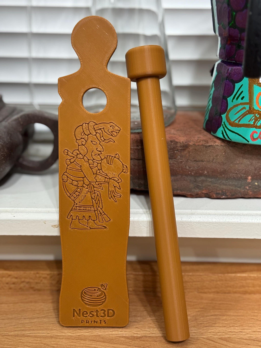 Mayan Paddle Spinner for Hand Spinning | Fiber Arts Tool