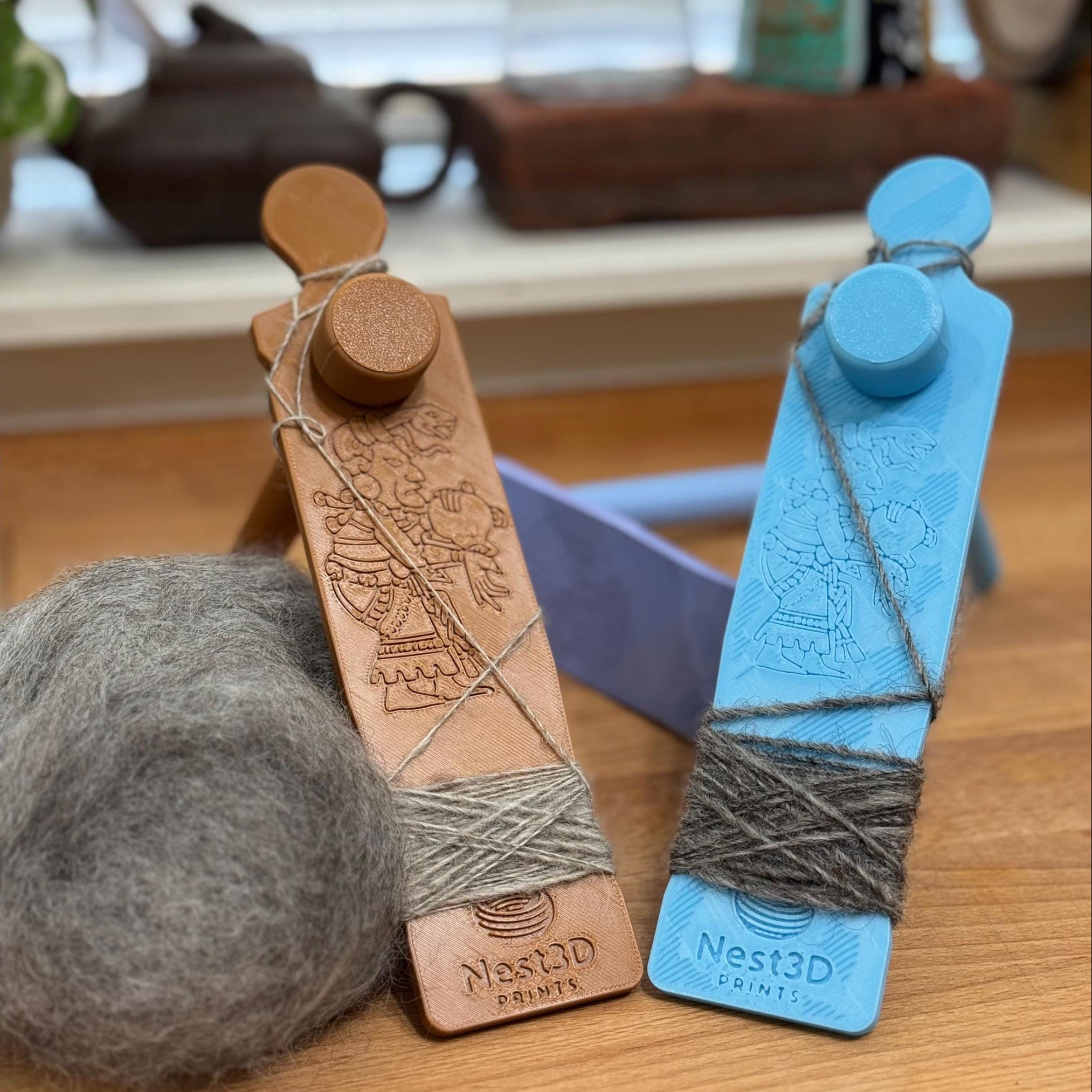 Mayan Paddle Spinner for Hand Spinning | Fiber Arts Tool